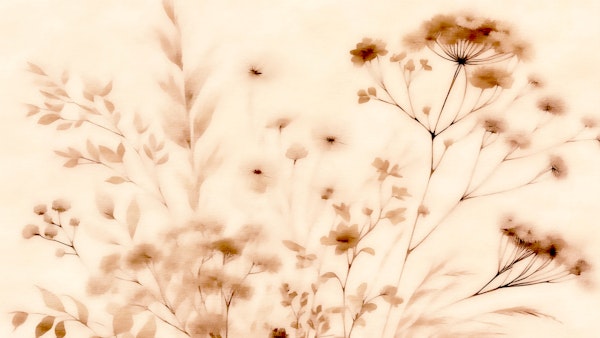 Sepia Botanical Shadows