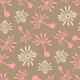 Blowing Dandelions Retro Mod Floral Beige