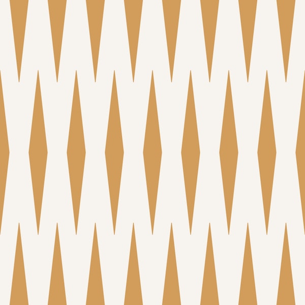 Diamond Stripes Geometric mustard yellow