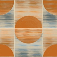 Boho Mid Century Modern Sun and Sea Tiles 1 wallpaper