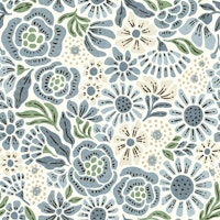 Rita (blue and green) papiers peint