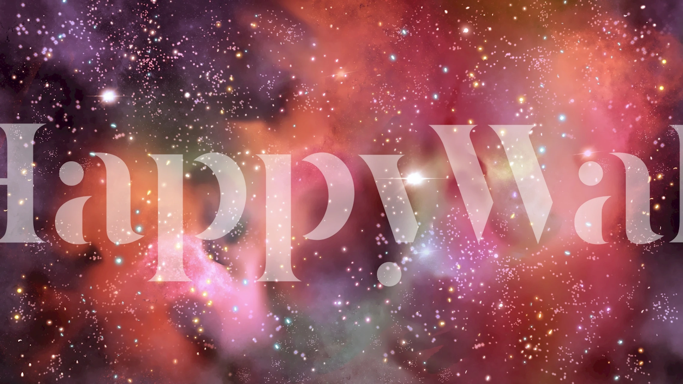 Colorful nebula patterns with stars in galaxy wallpaper