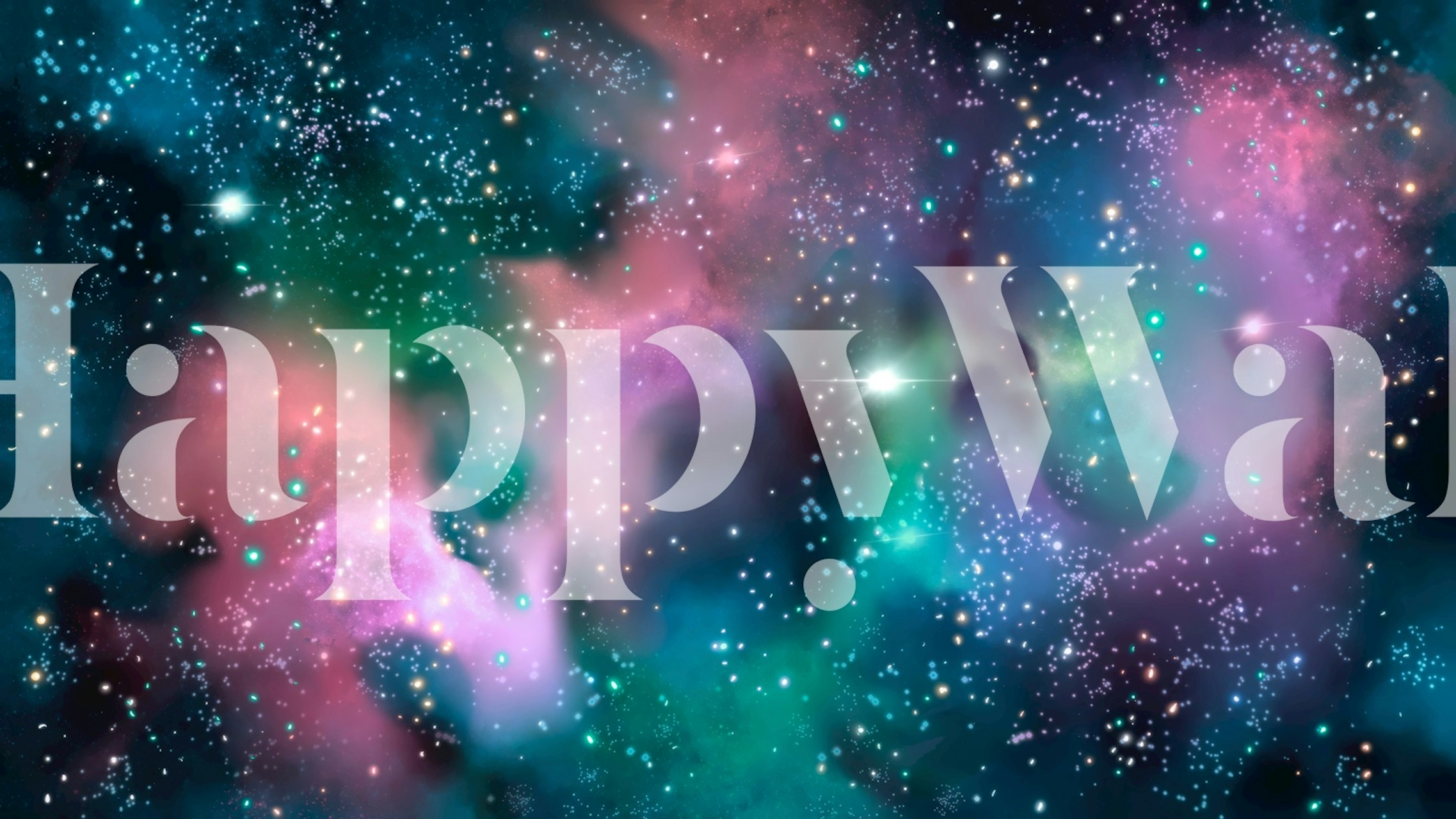 Celestial Harmony wallpaper displayed in a room