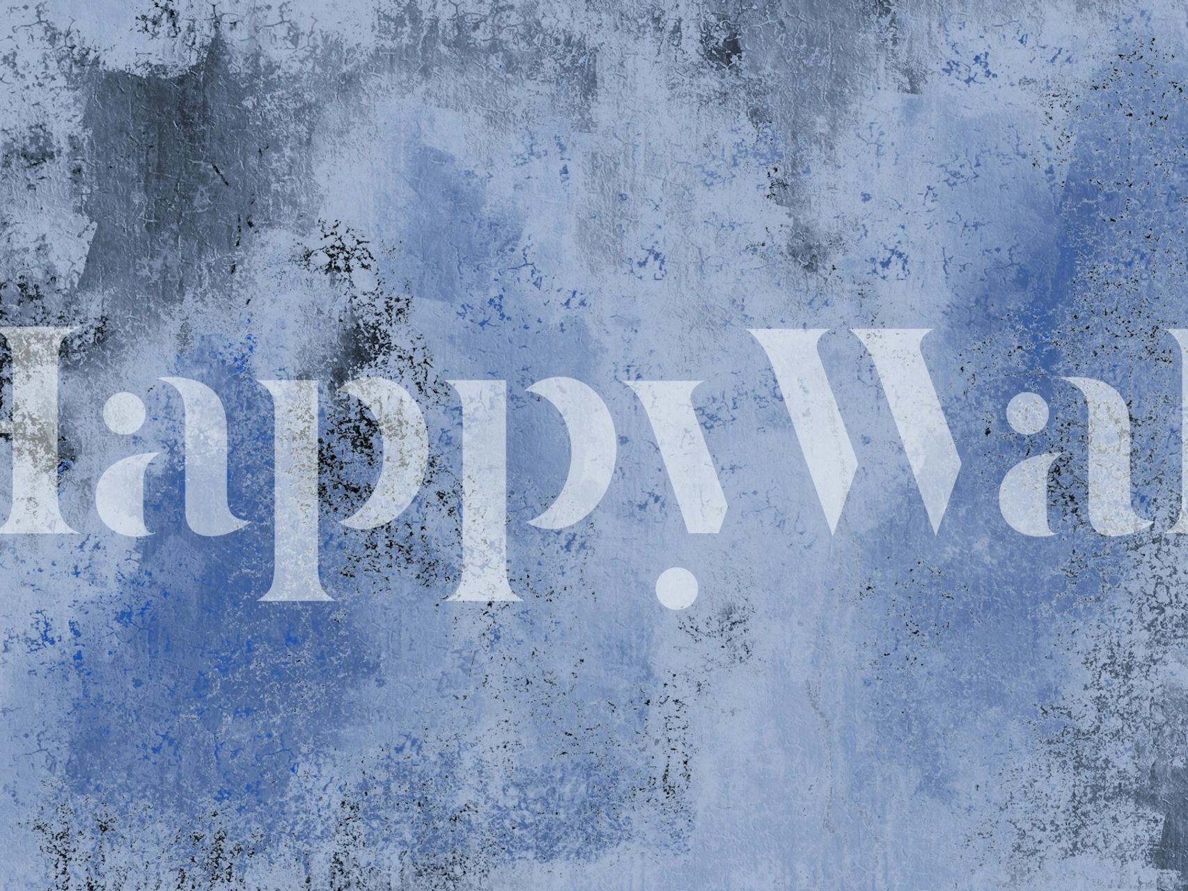 Abstract ice mist wallpaper in cool blue and gray tones.