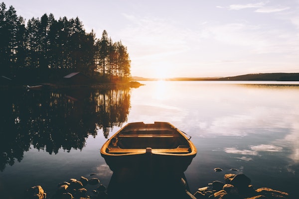 Lake Hälsingland Sweden