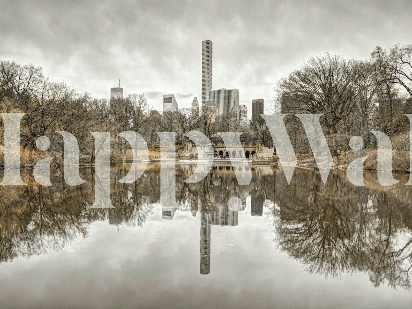 Tapeta Contrast of Worlds w pomieszczeniu