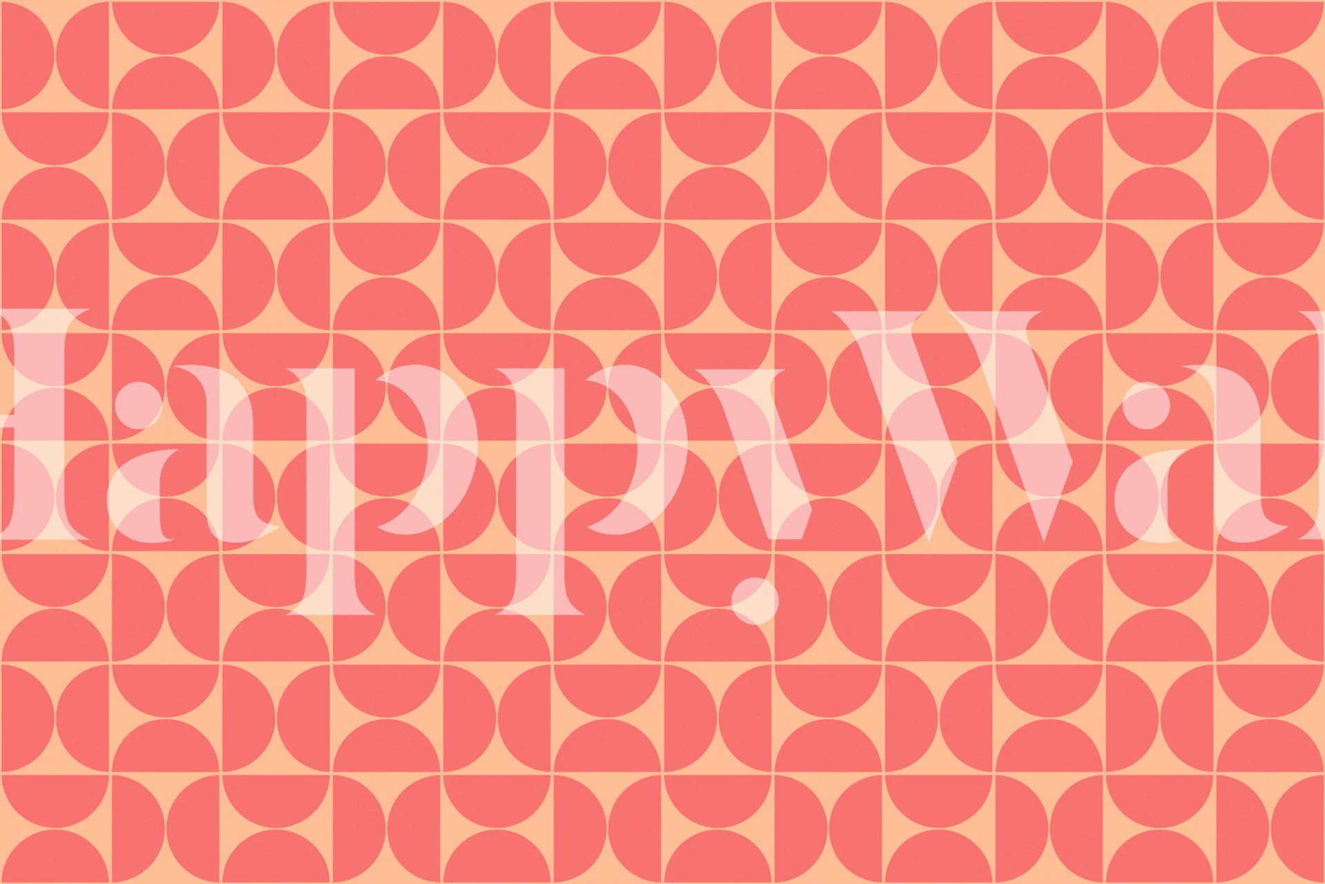 Papier peint Mid-Century Modern Pattern No50 dans une pièce