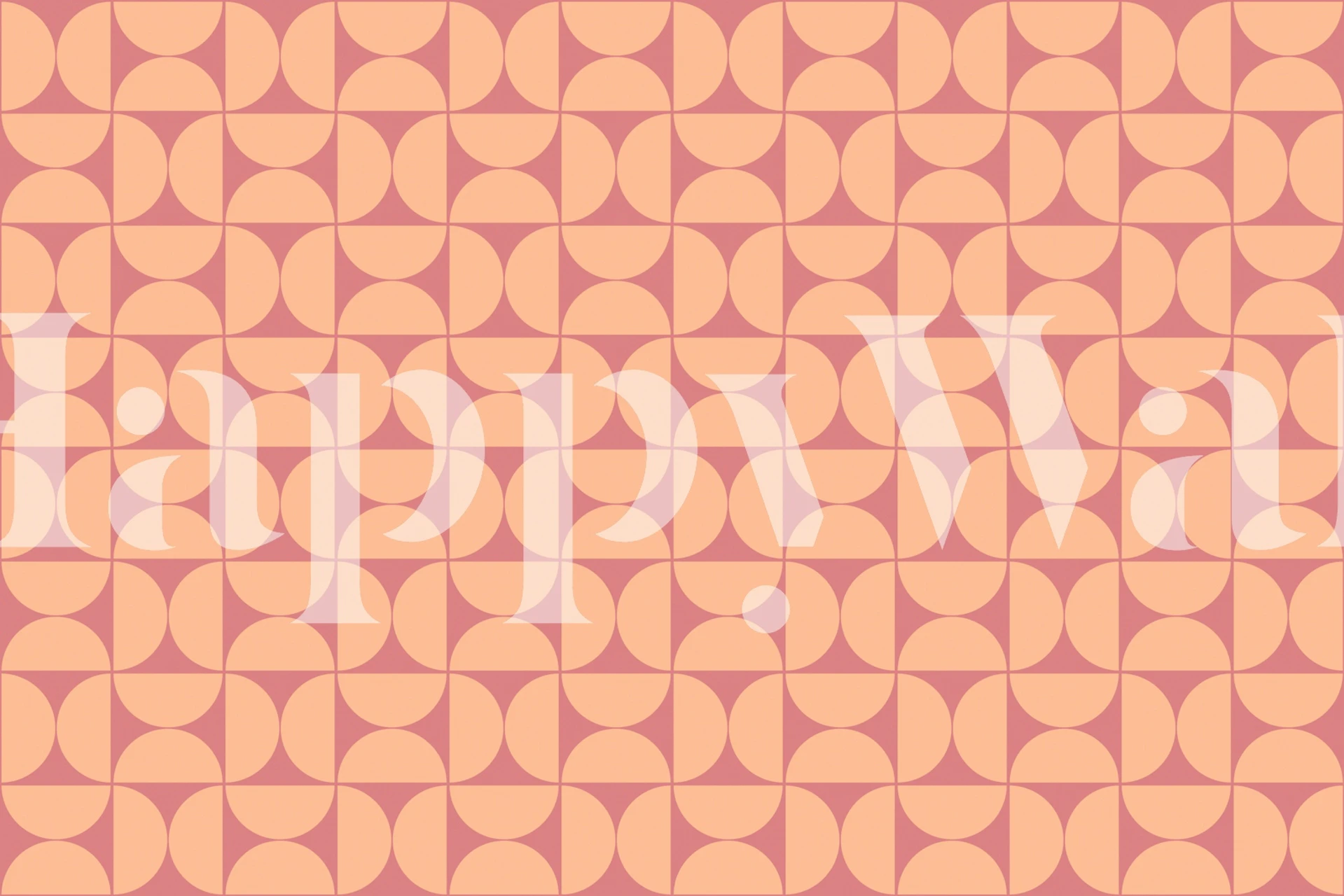 Mid-Century Modern Pattern No55 wallpaper in a room