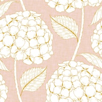 Pastel Rose Golden Hydrangea Charm (big size) wallpaper