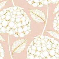 Pastel Rose Golden Hydrangea Charm (medium) wallpaper
