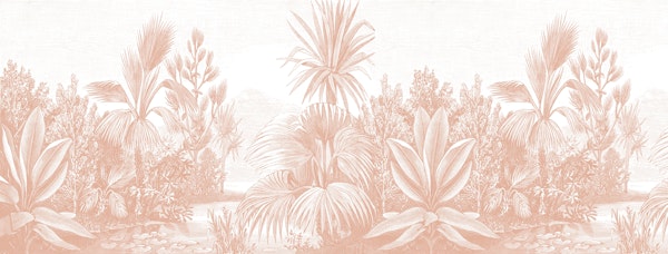 Lush Jungle Pastel Peach