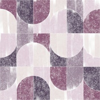 Sponge Painting Geo Tiles Purple Vibes behang