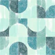 Sponge Painting Geo Tiles Watery Vibes