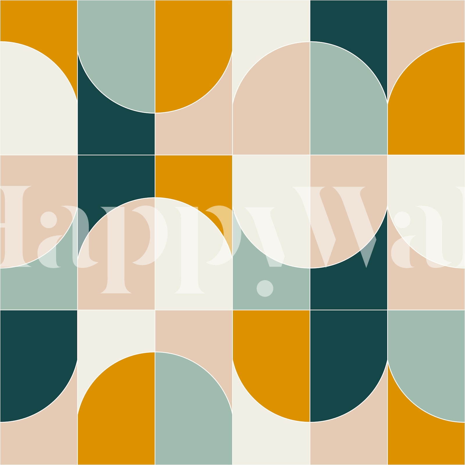 Bold Geo Tiles 01 - Happywall