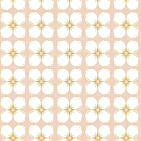 Pastel Rose Gold Hydrangea Petal Grid (S)