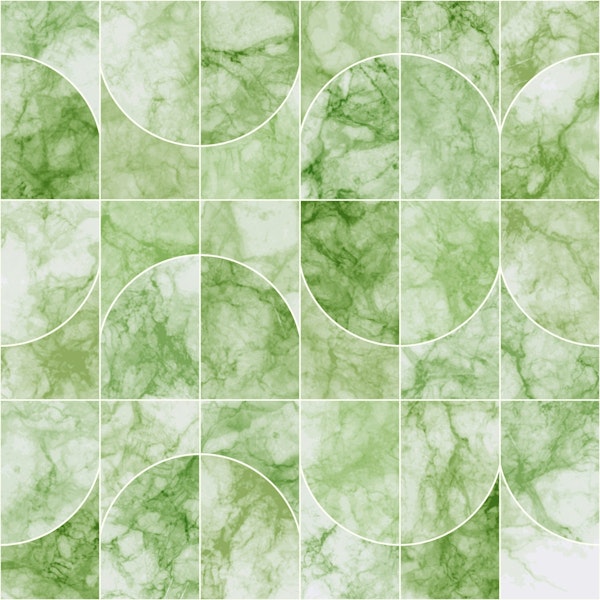 Marbled Geo Tiles Greenish