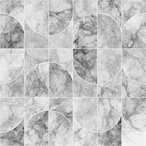 Marbled Geo Tiles Greyish