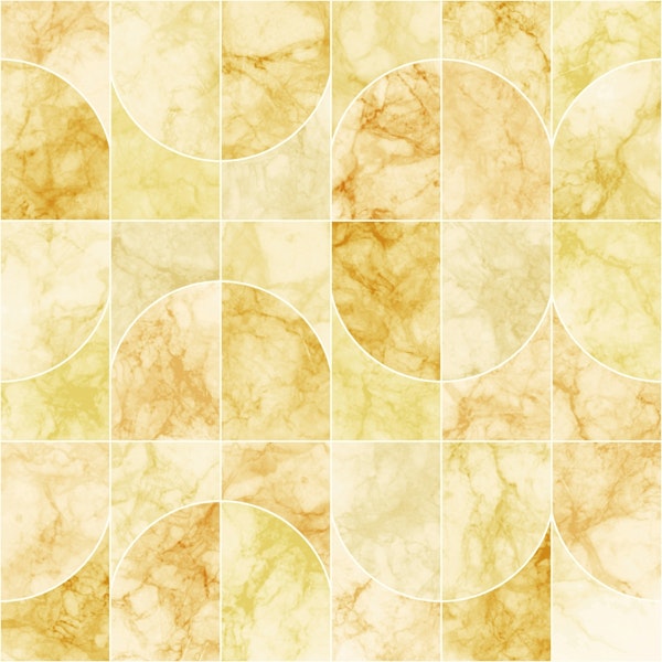 Marbled Geo Tiles Yellowish