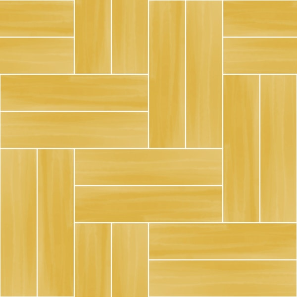 Double block herringbone tiles lemon