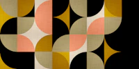Muted Mid Century Geometric tapete