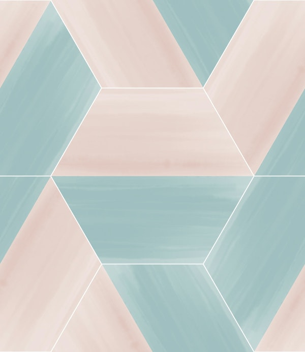 Playful Hexagon Glazed Tiles Candy