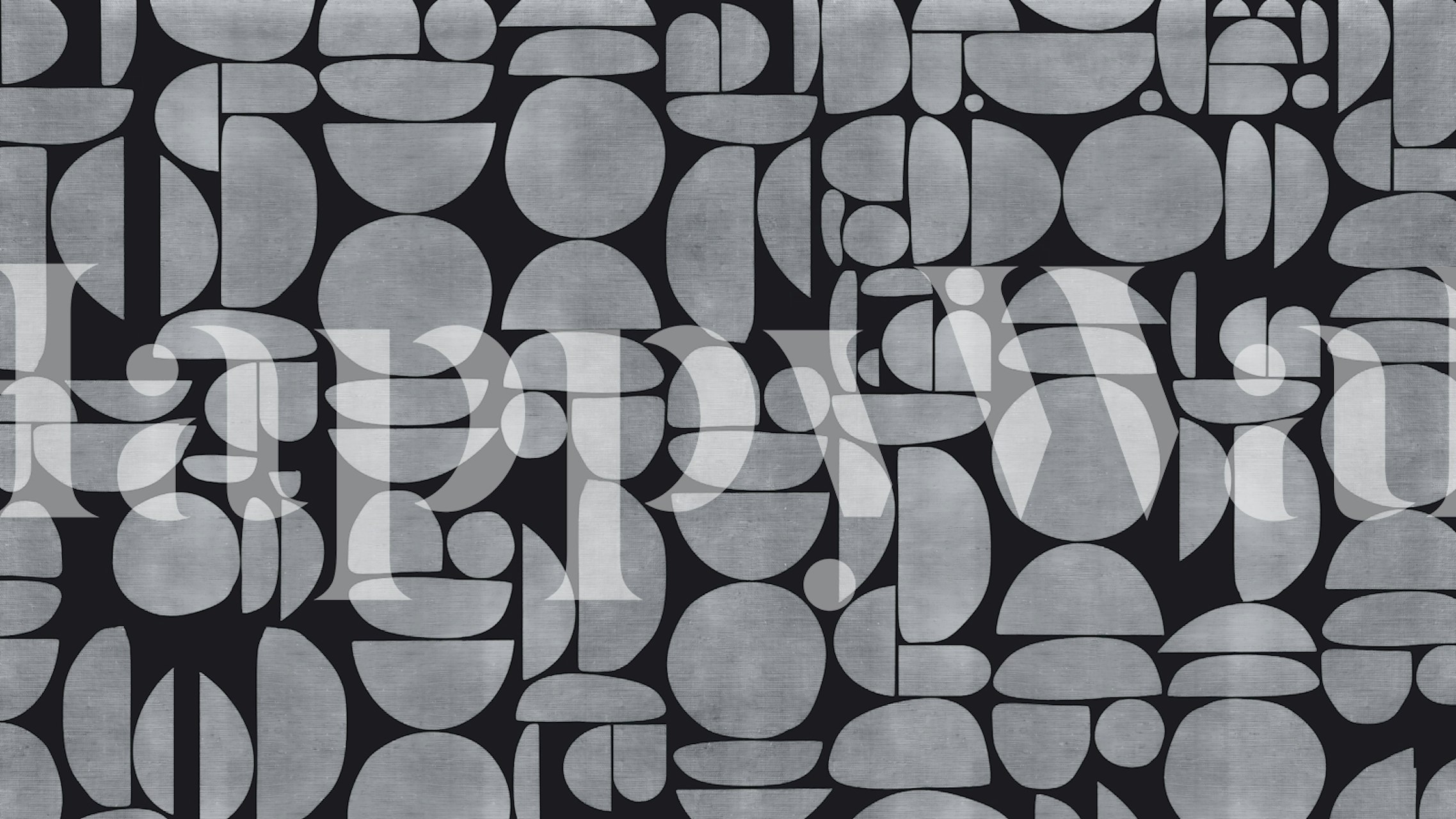 Papel pintado Modern Slate Abstract en una habitación