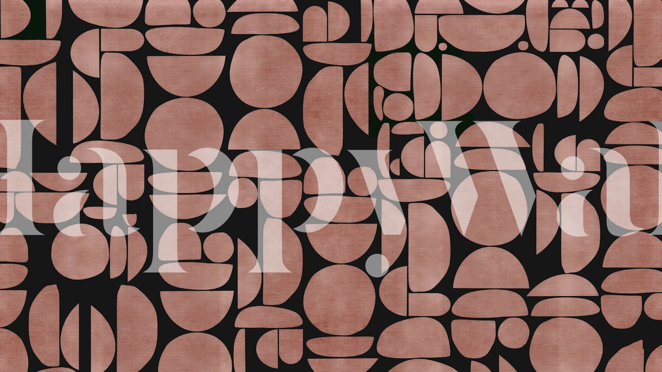 Abstract Cutout Shapes wallpaper design