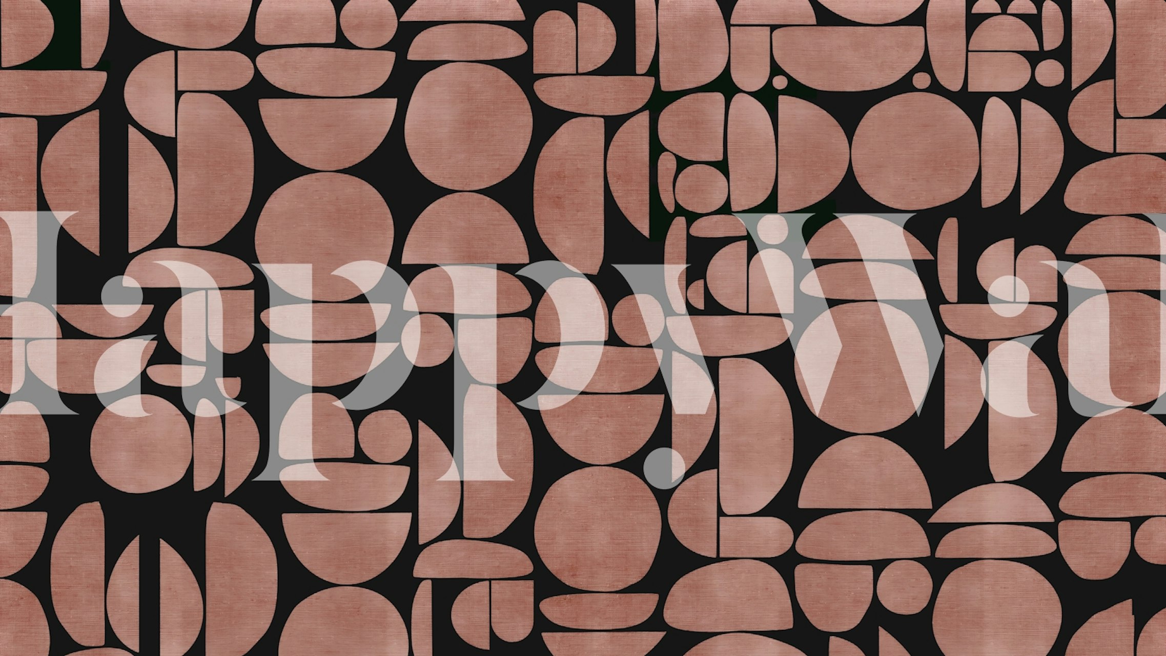 Abstract Cutout Shapes wallpaper design