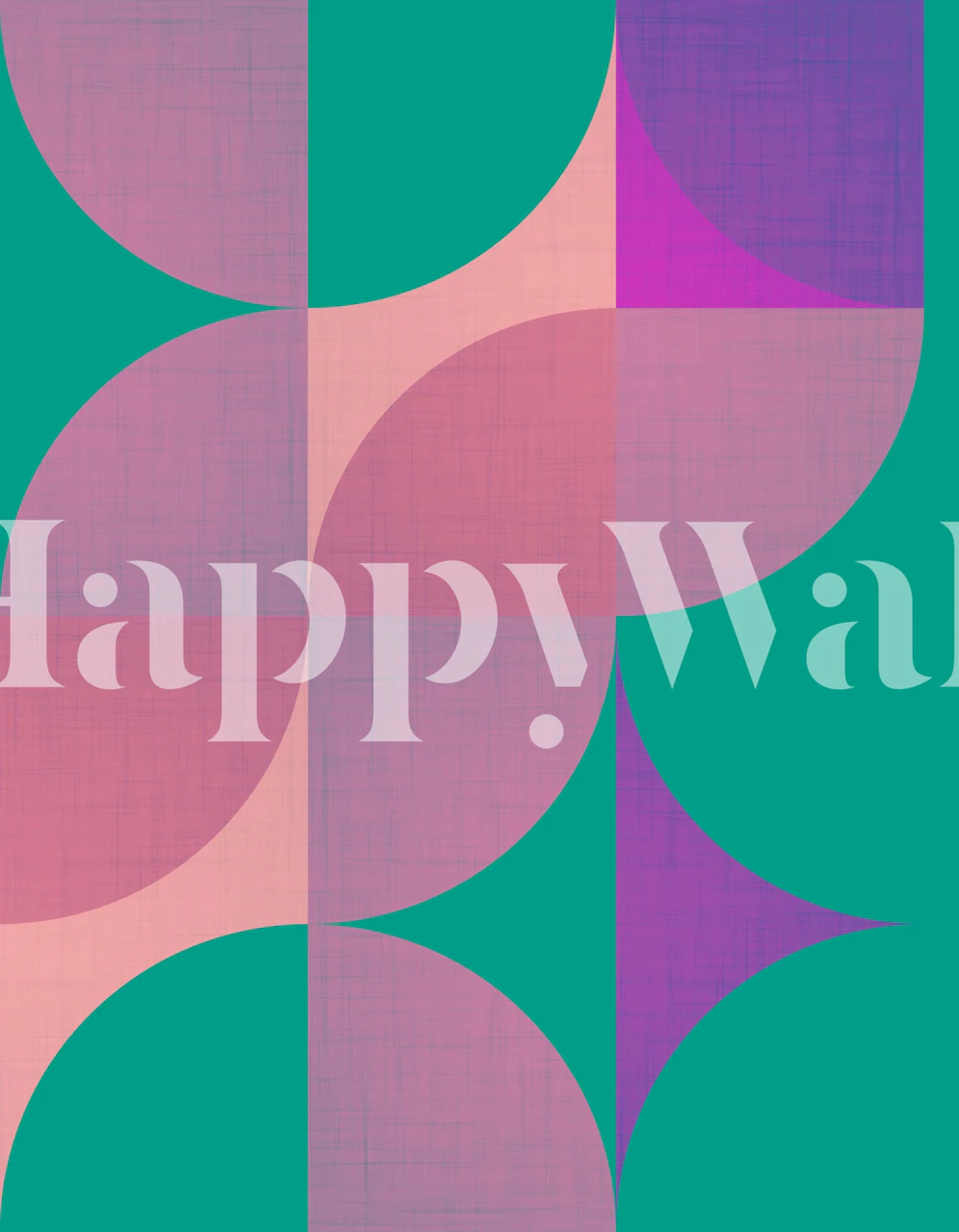 Modern 70s Retro Blend tapet i et rom