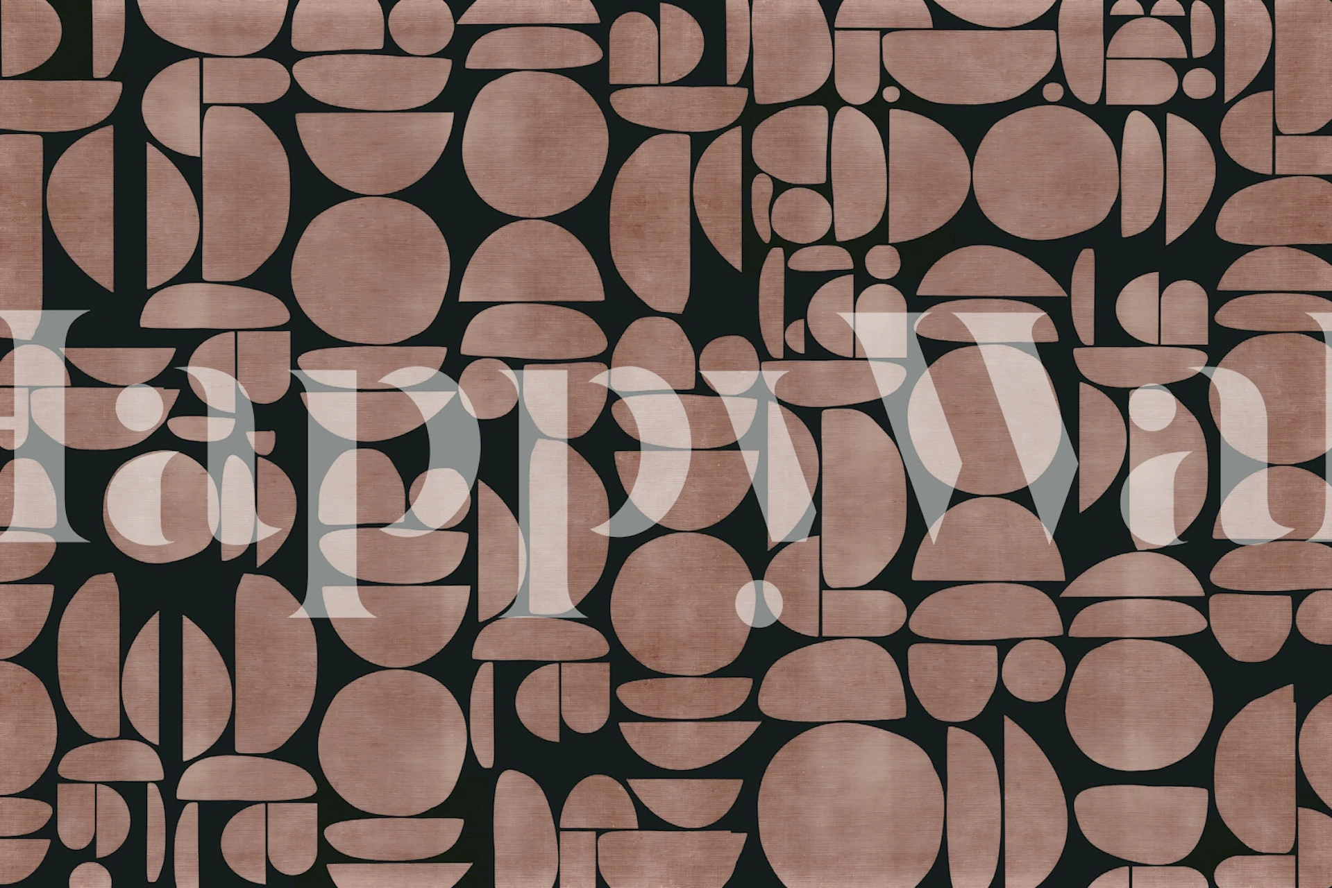 Tapete mit abstract pebble shapes