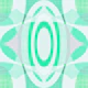 Emerald Retro Cutouts Grunge