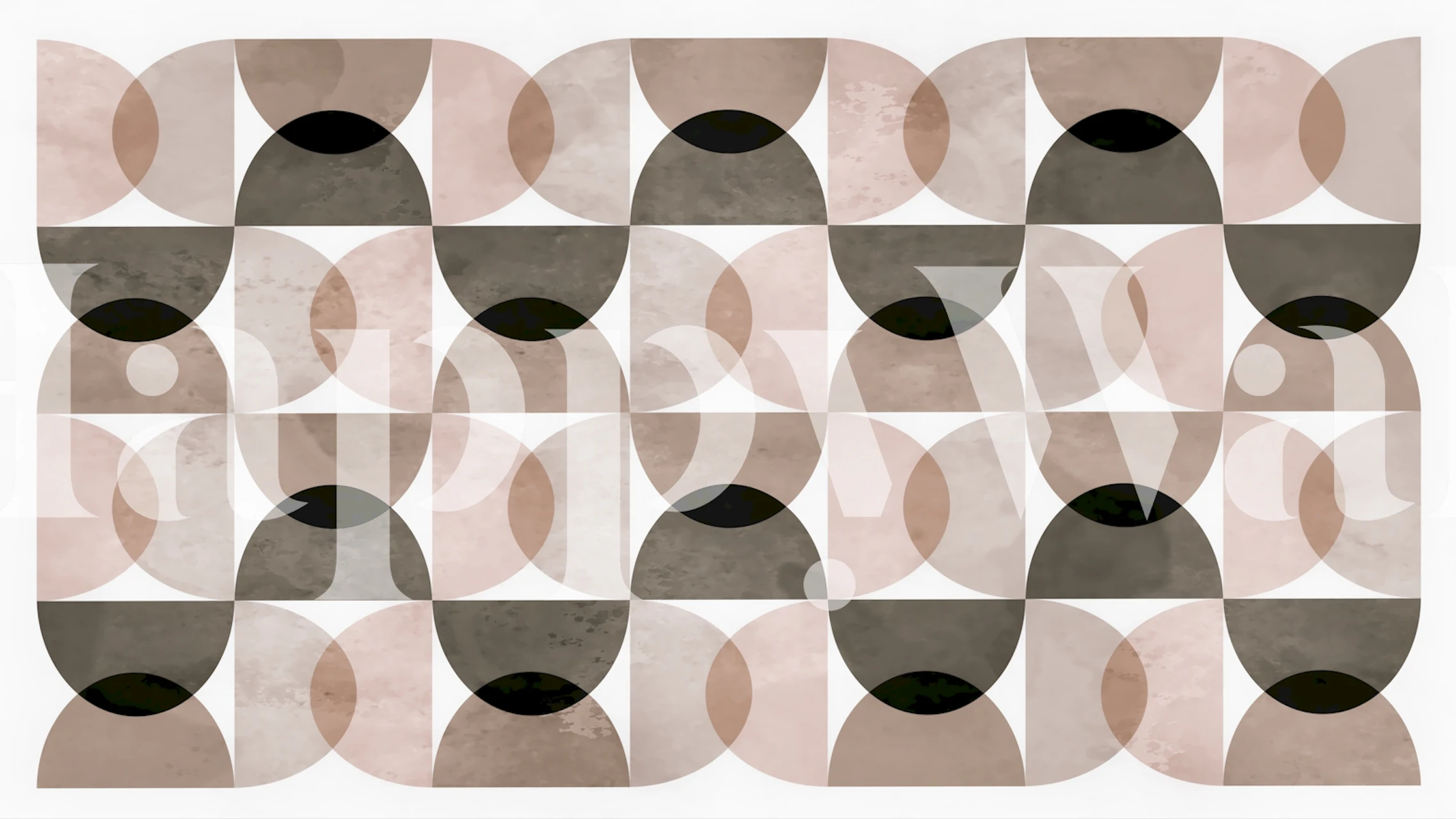 Mid Century Neutral Elegance wallpaper in a room