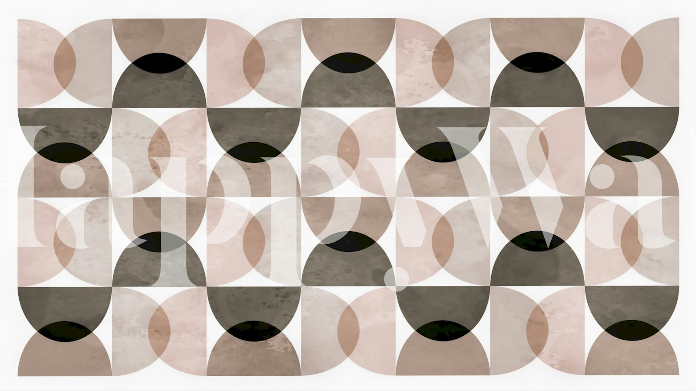 Mid Century Neutral Elegance wallpaper in a room