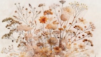 Chic Dried Blossoms wallpaper