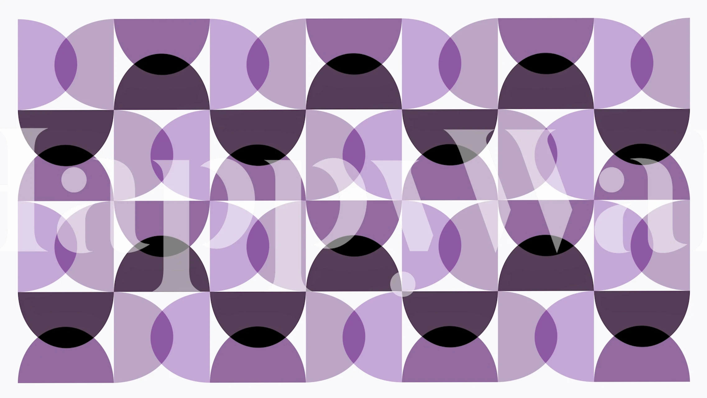 Geometric curves in shades of purple and black wallpaper