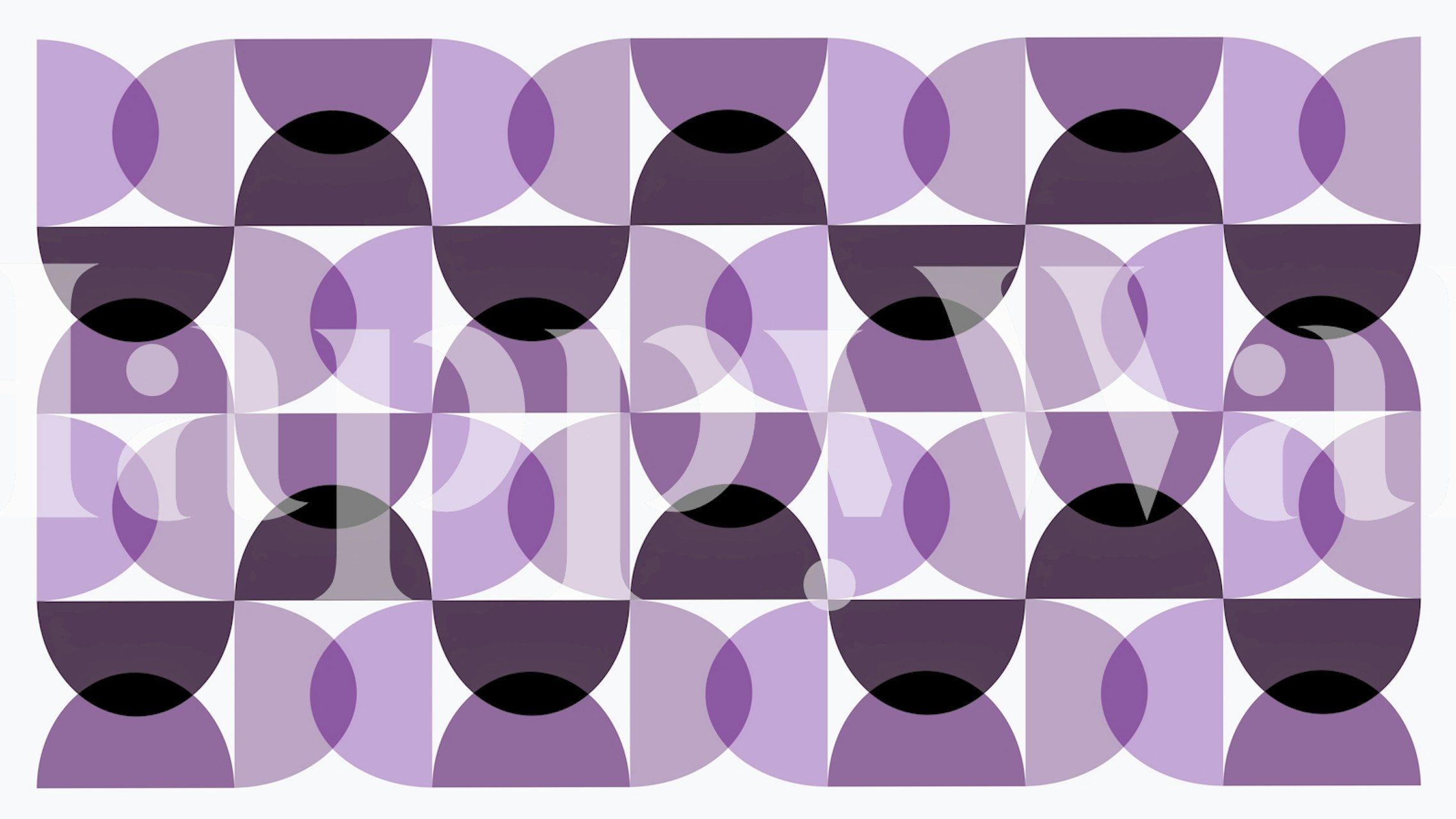 Geometric curves in shades of purple and black wallpaper