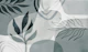 Abstract Botanical Mid Century Art Teal.