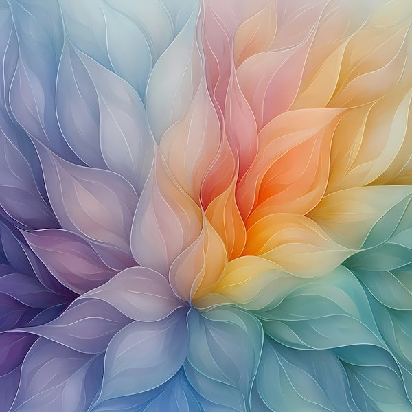 Abstract Petal Swirls