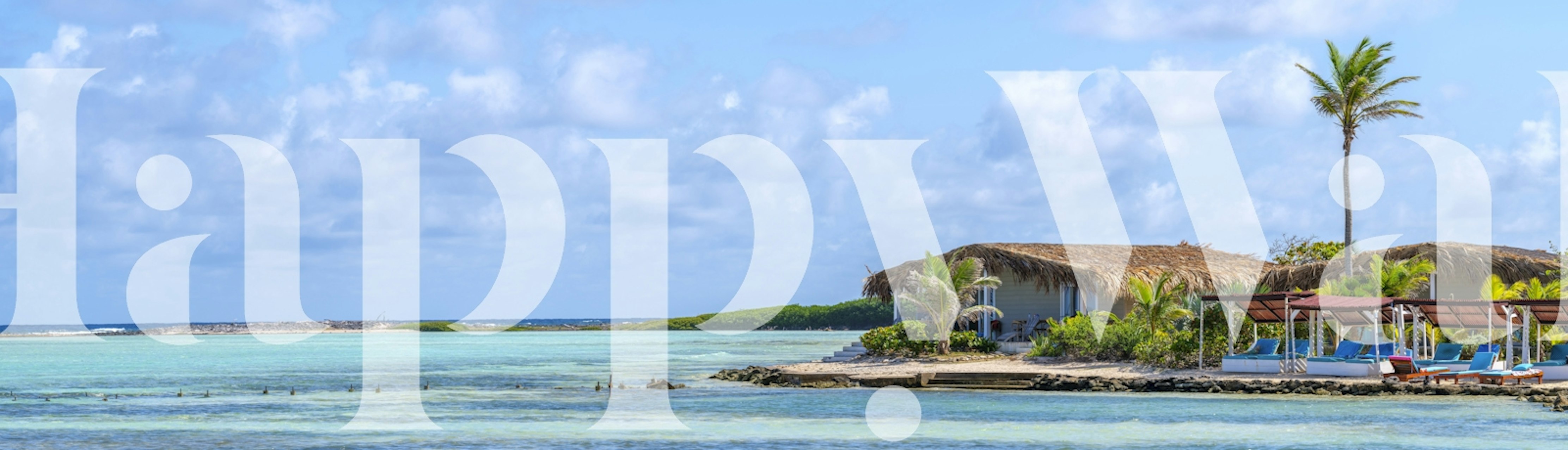 Bonaire Coast wallpaper in a stylish room