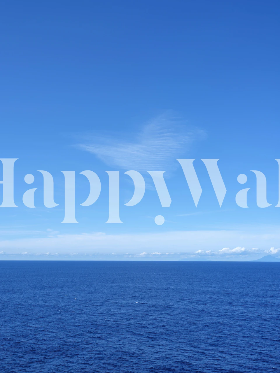 Oceanic Heart Vista wallpaper in a room