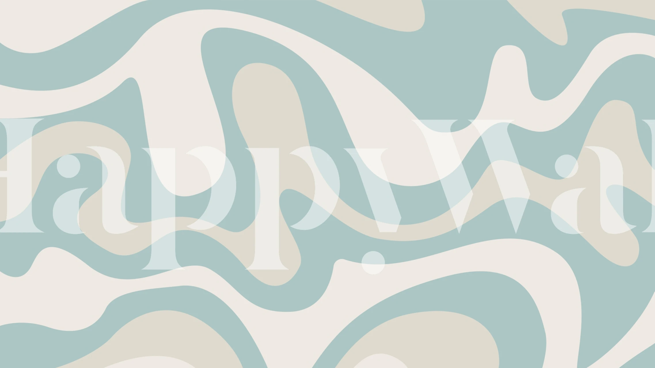 Scandinavian Waves tapet i et rum