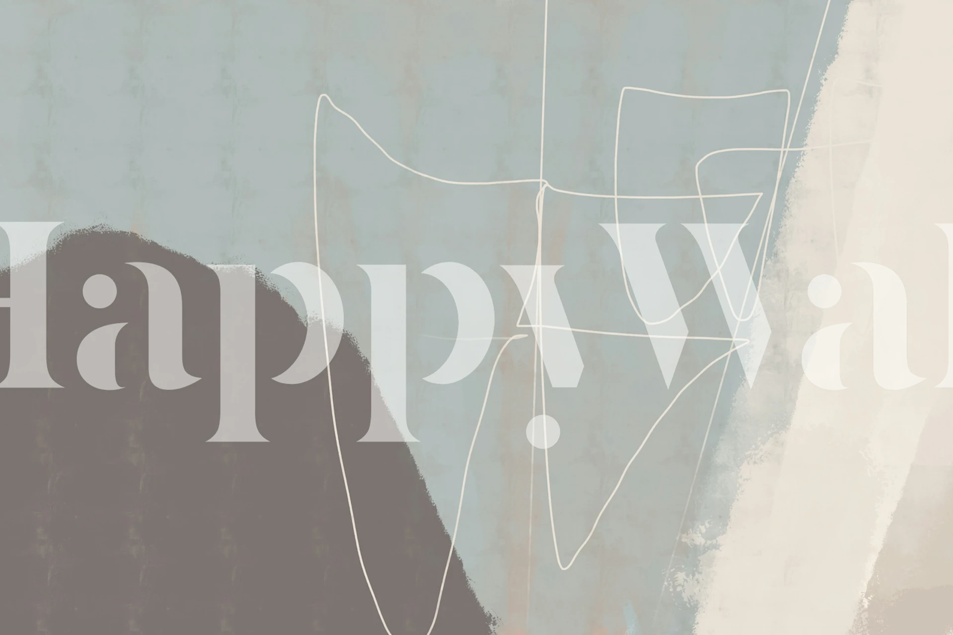 Papel pintado Abstract Skyline Bliss en una habitación