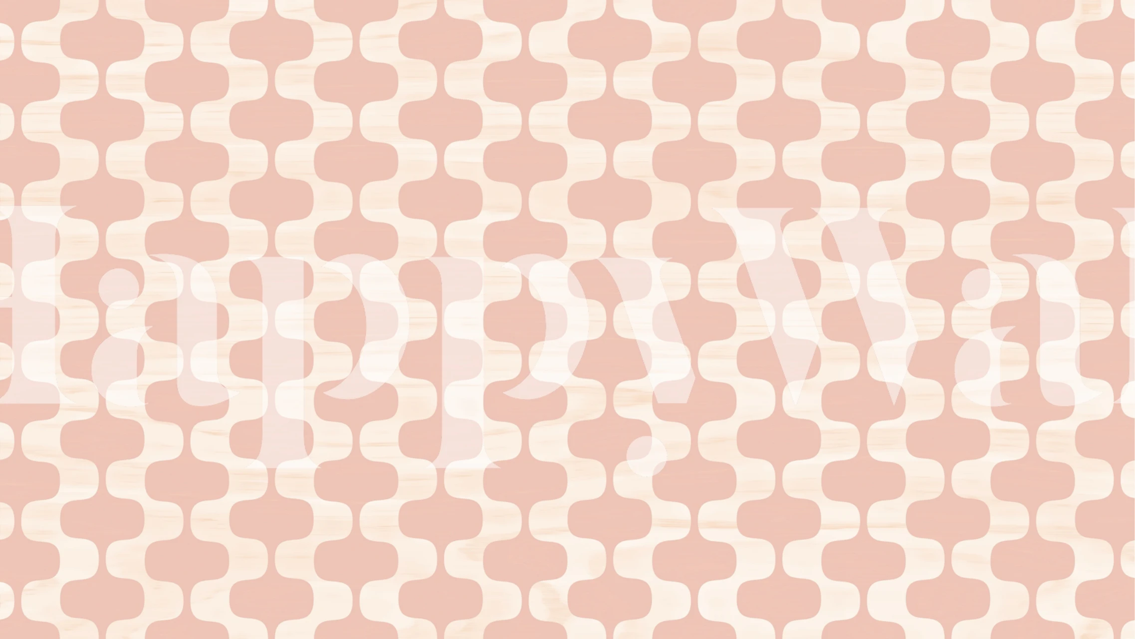 Blush geometric pattern wallpaper with abstract shapes