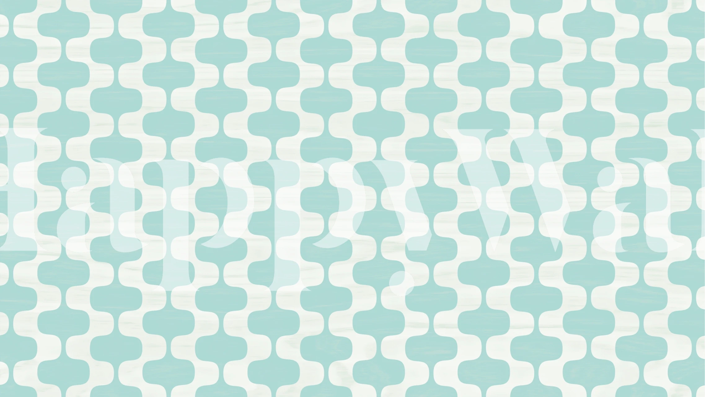 Modern Aqua Reflections wallpaper in a room