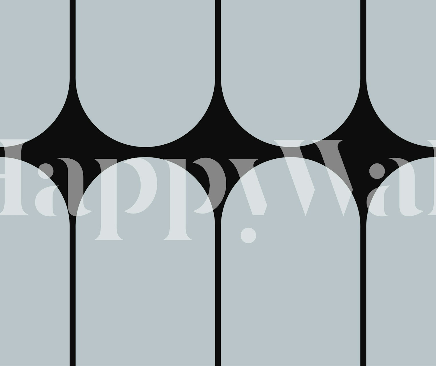 Papel de parede Modern Geometric Elegance em um quarto