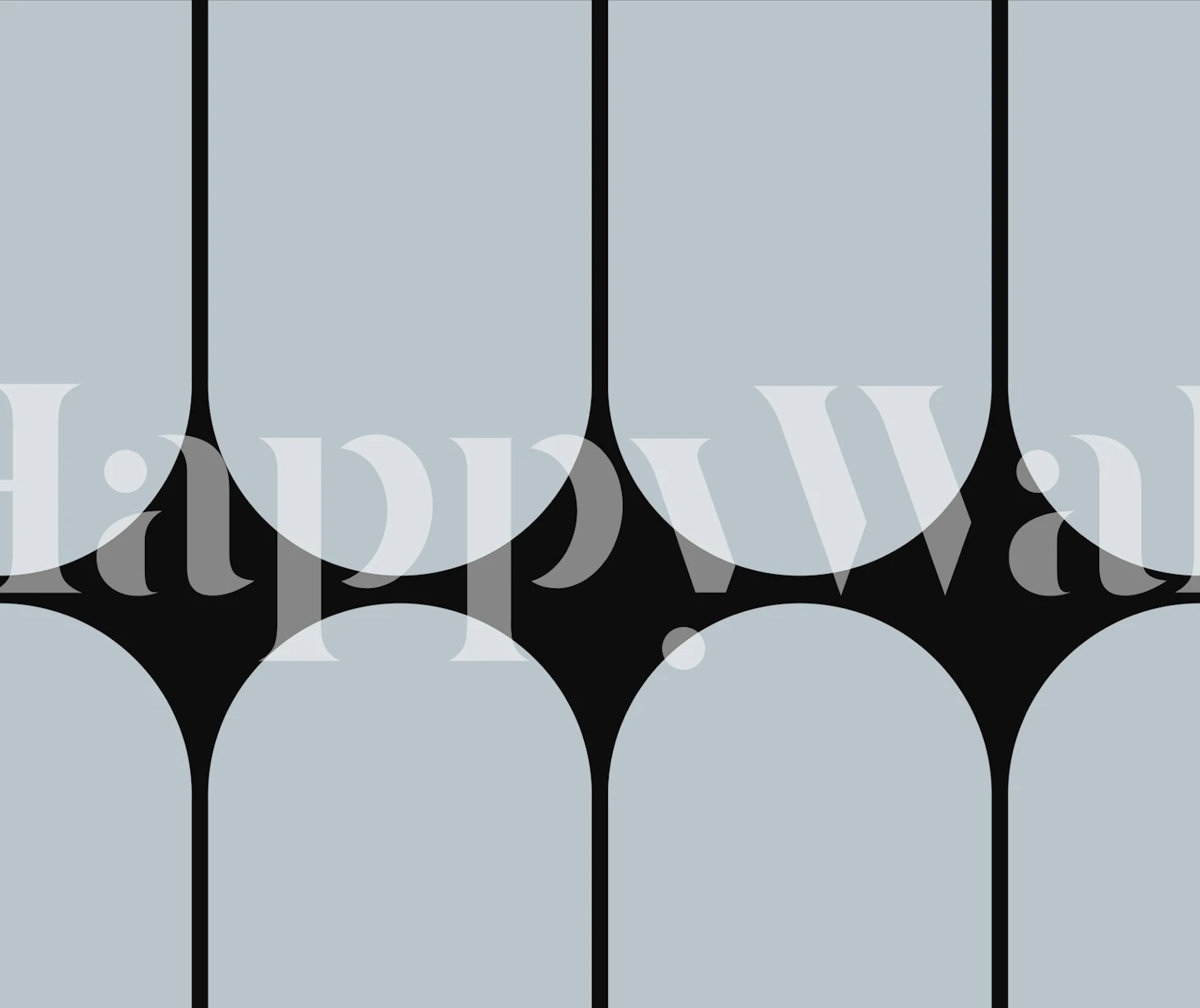 Papel de parede Timeless Modern Arcs em um quarto elegante