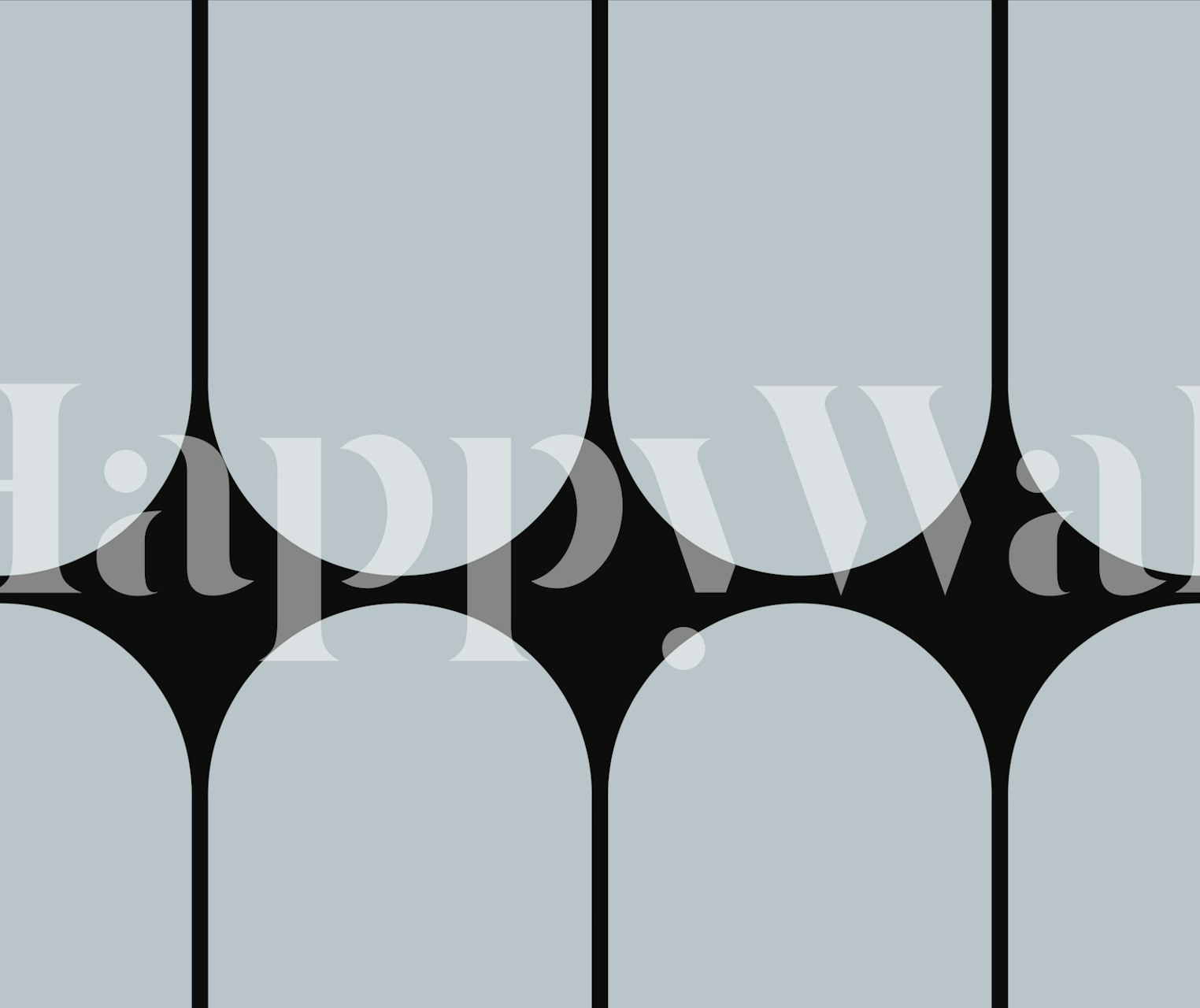 Timeless Modern Arcs wallpaper in a stylish room