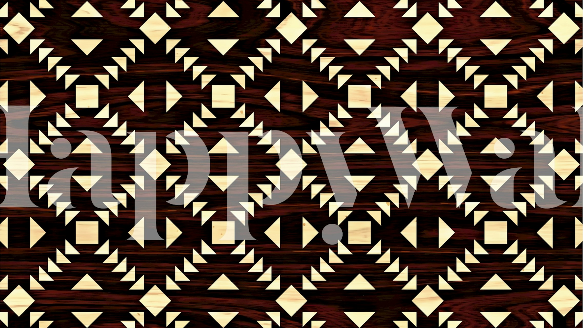 Papel tapiz Luxury Wood Art exhibido en una habitación