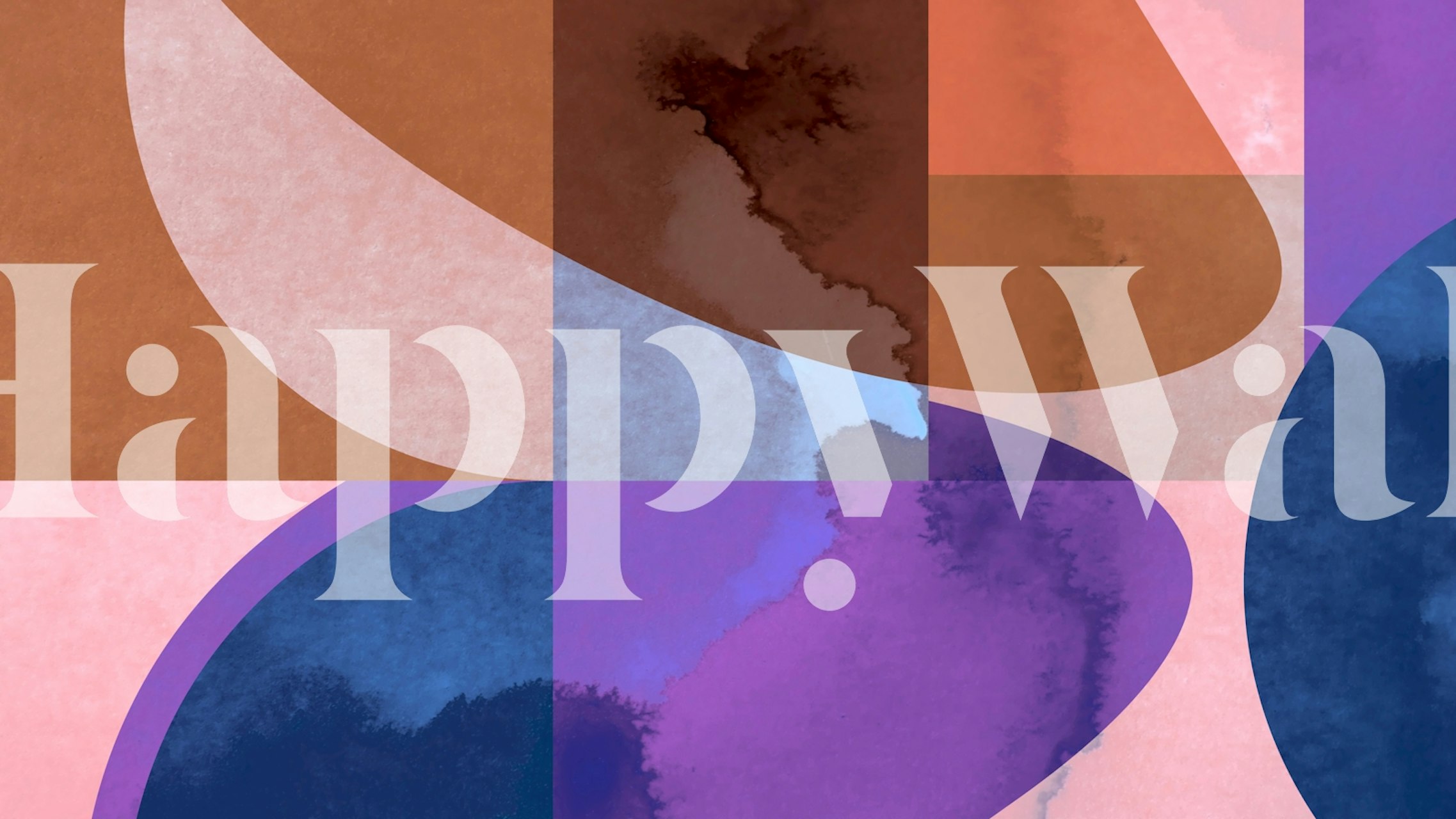 Chromatic Curves Art wallpaper in a room