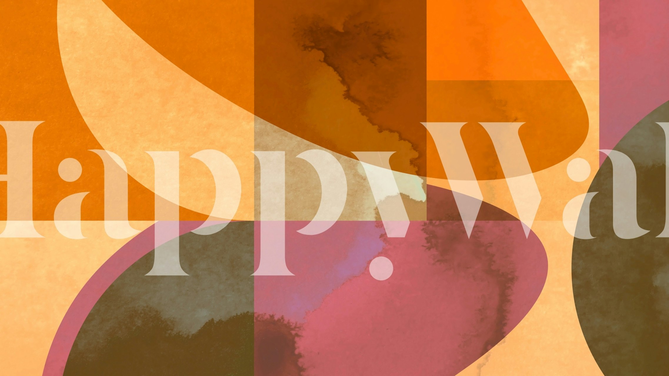 Colorful abstract shapes and patterns wallpaper